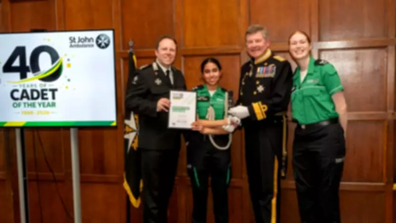Worcester Park Teen Named St John Ambulance London Cadet of the Year