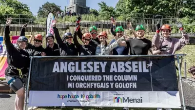 Abseil Down Anglesey Column to Support Hope House Children's Hospice
