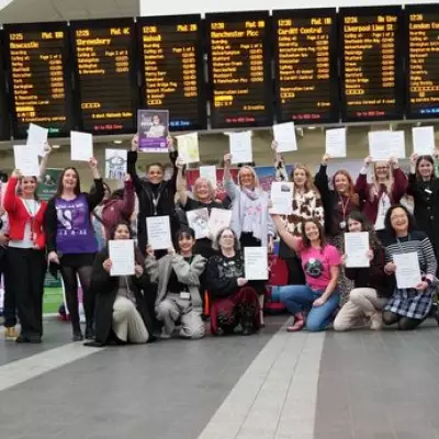 Flash Dance at Grand Central Marks Global Stand Against Violence Toward Women