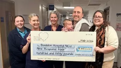 Thurrock Couple Donates £9,450 to Basildon Hospital for Premature Baby Care