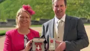 Mountain Rescue Volunteers Becky and Iain Ashcroft Awarded MBEs at Windsor Castle