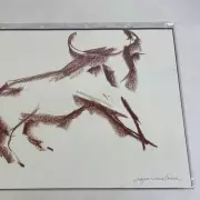 Original Birmingham Bull Statue Sketches Found Under Bed Sell for £3,380