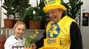 Rhyl Rotary Club's 88-Year-Old Fundraiser Surprised by Child's Daffodil Gift