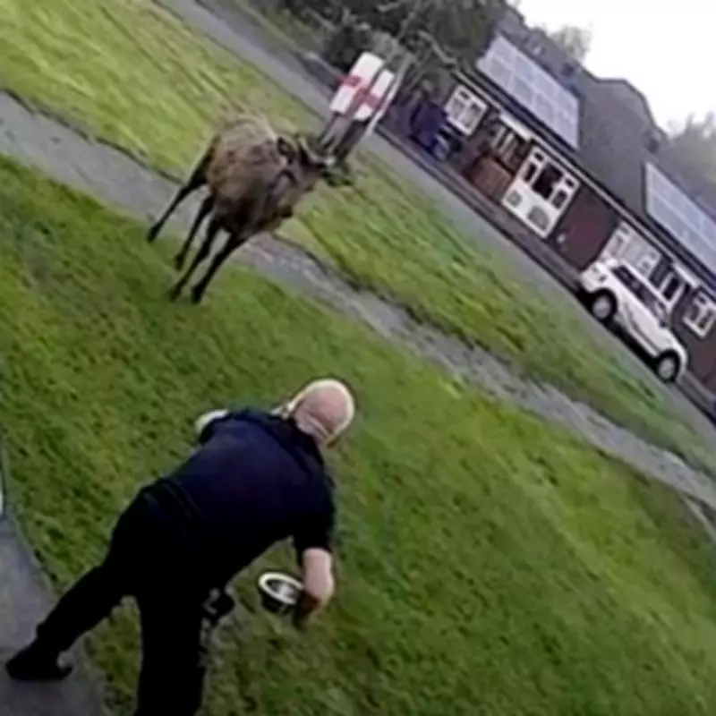 Cannock Dad's Close Encounter with Deer 'Big Trev' Ends in Dramatic Fall