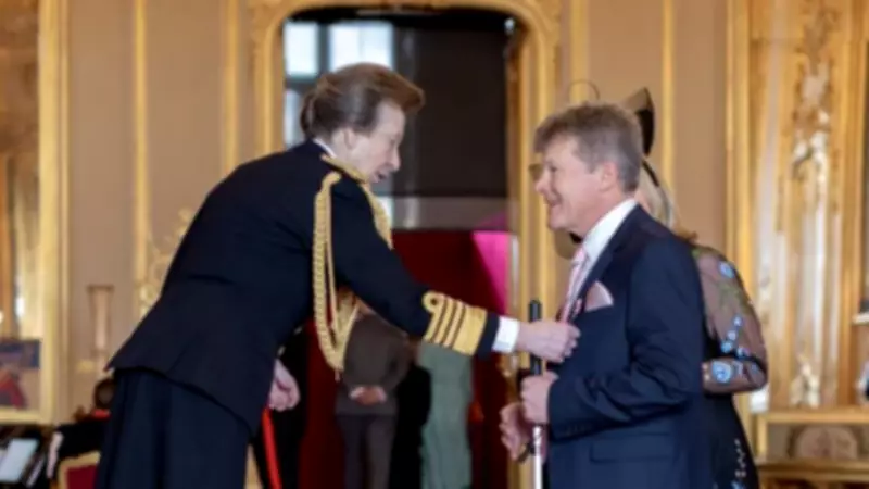 Deafblind UK Chair Robert Nolan Awarded OBE by Princess Royal at Windsor Castle