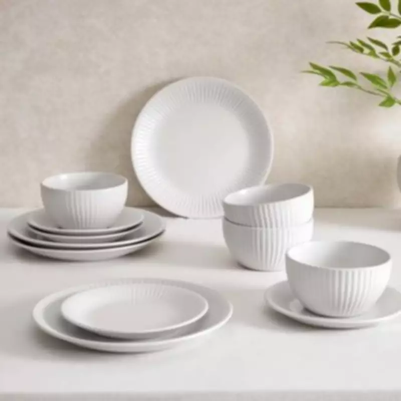 Dusk Slashes Price of Ethan Embossed Dinner Set to £36 in Easter Sale