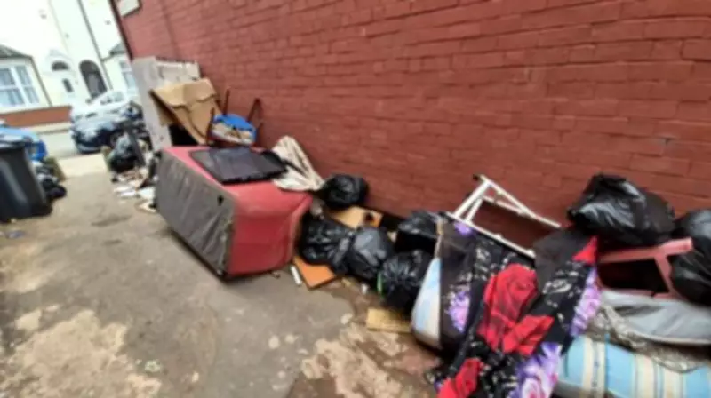 Fly-Tipping Crisis in Balsall Heath: Rubbish Piles Up on Ombersley Road