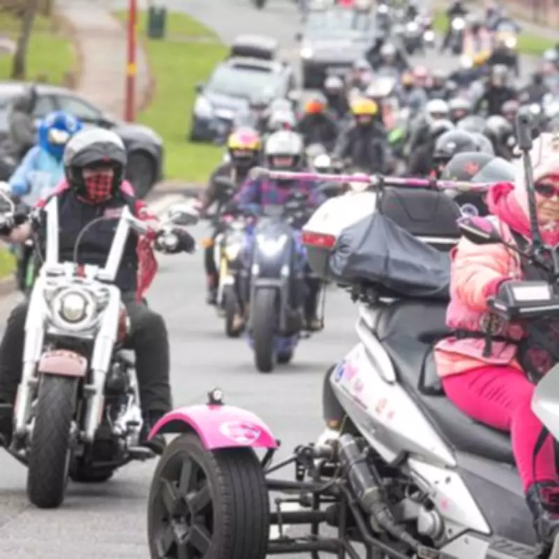 Hundreds of Bikers in Colourful Tribute at Amelia Kolpa's Funeral in Rowley Regis