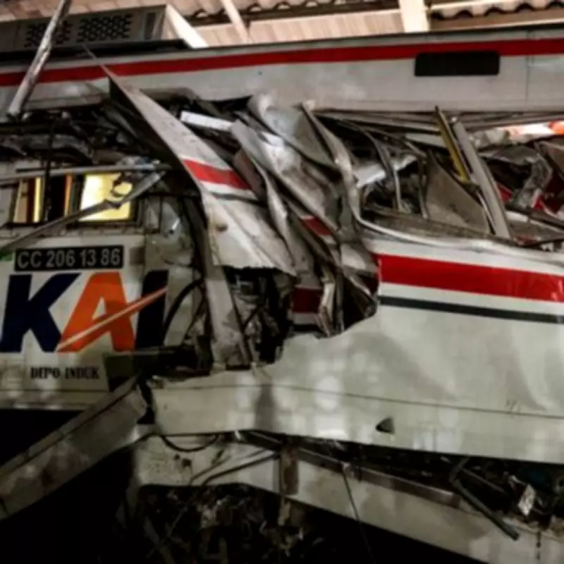 Indonesia Train Crash Kills 4, Injures Dozens Near Jakarta