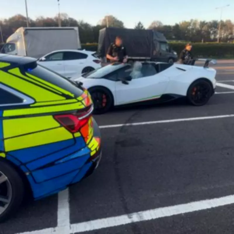 Lamborghini Seized by Police After Hitting 130mph on M6 Motorway