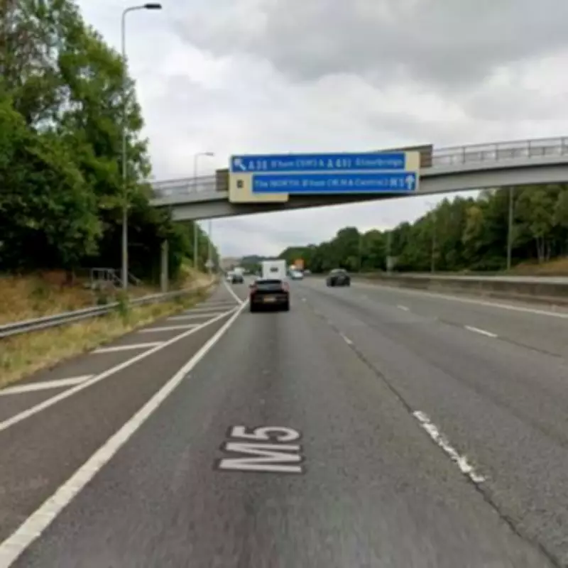 M5 Motorway Near Birmingham to Close for Nine Nights for Resurfacing