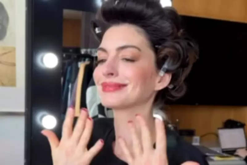 Recreate Anne Hathaway's Red-Tip French Manicure from The Devil Wears Prada 2