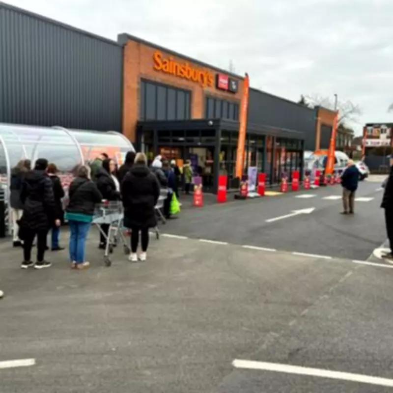 Sutton Coldfield's New Sainsbury's Opens Amidst Crowds and Competition