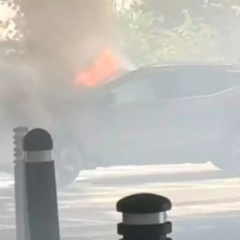 Tesco Superstore Evacuated After Car Fire Erupts in Hednesford Car Park