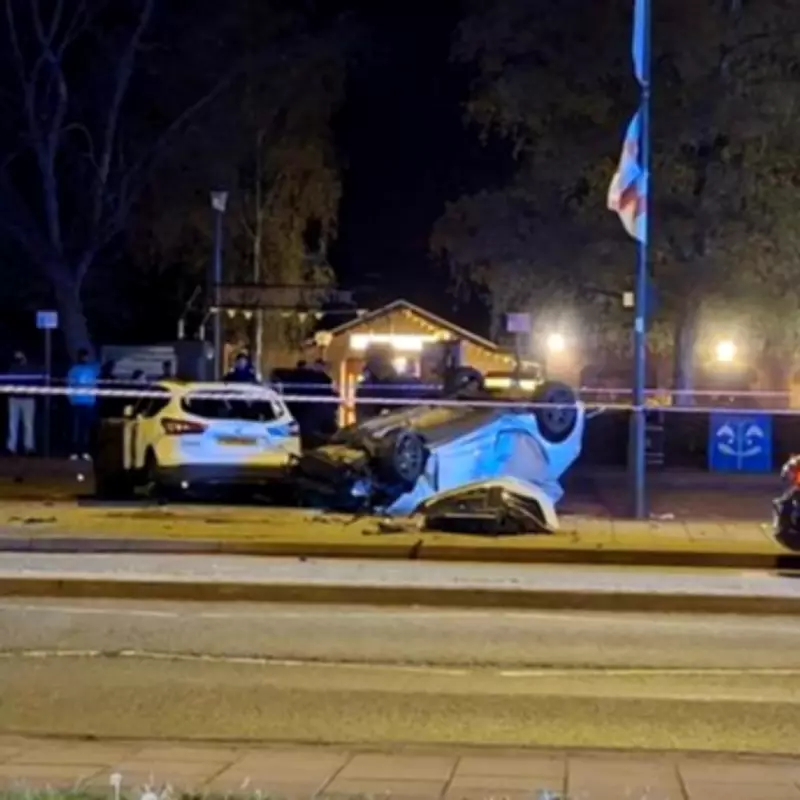 Three Seriously Injured, Four Arrested After Three-Car Crash in Shirley
