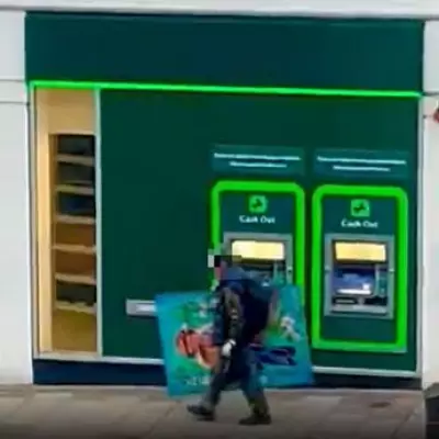 Brazen Thief Steals Artwork from Sutton Coldfield Wall, Caught on Bus