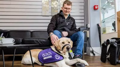 Former Marine's Journey from Coma to Independence with Assistance Dogs