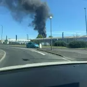 Large Fire Breaks Out Near Trafford Centre in Manchester