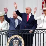 Trump Jokes Mother Had 'Crush on Cute Charles' at White House Visit