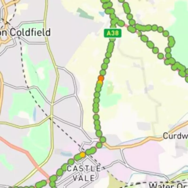 A38 Sutton Coldfield Sections Rated 'Unhealthy' by Road Defects App