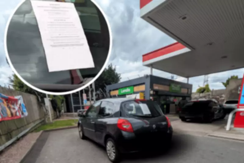 Abandoned Car at Great Barr Petrol Station Left for Weeks