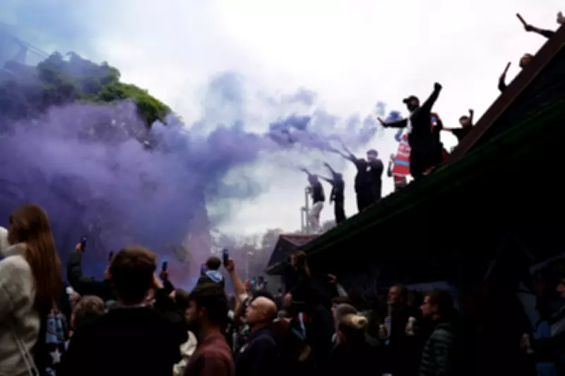 Aston Villa Fans on Roofs and Gates: Best Pictures Before Europa League Clash