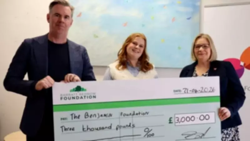 Barratt and David Wilson Homes Donates £3,000 to Benjamin Foundation