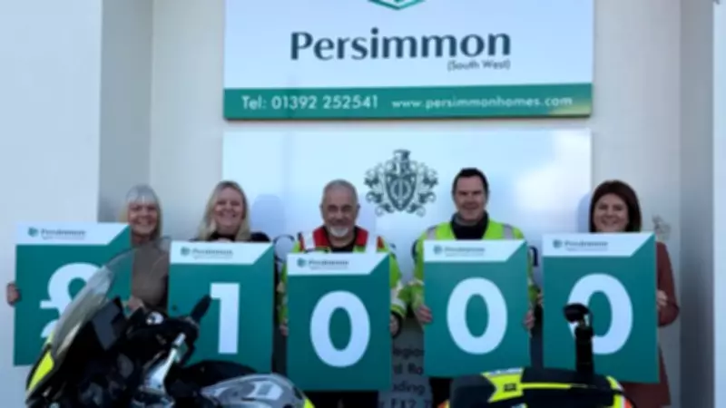 Devon Blood Bikes Charity Gets £1,000 Boost from Housebuilder