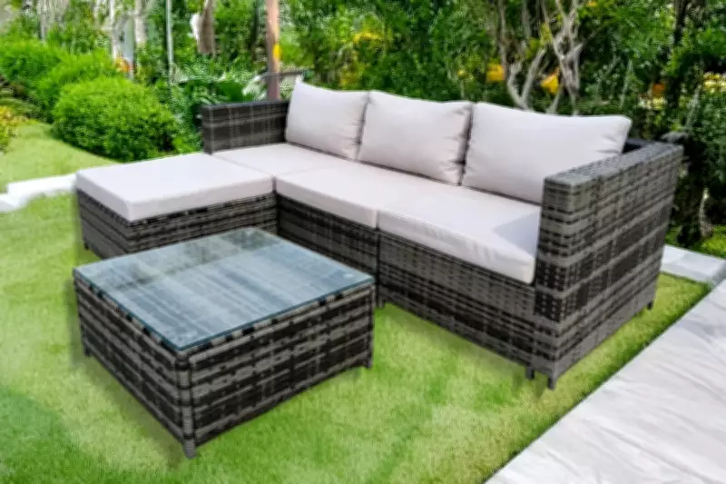 Garden Furniture Deal: Rattan Sofa Set at Amazon