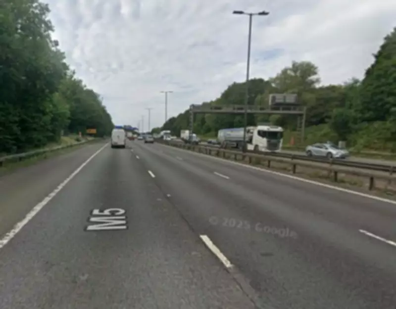 M5 Crash Near West Bromwich Causes Major Traffic Disruption