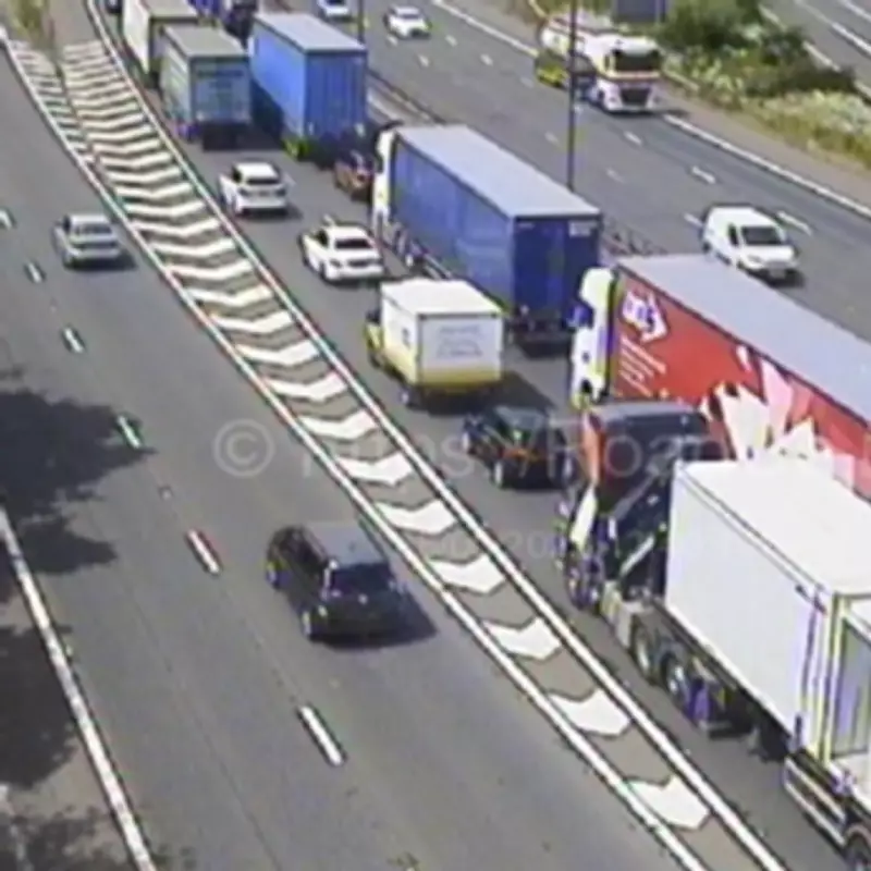 M6 near Wednesbury sees four-mile delays after multi-vehicle crash