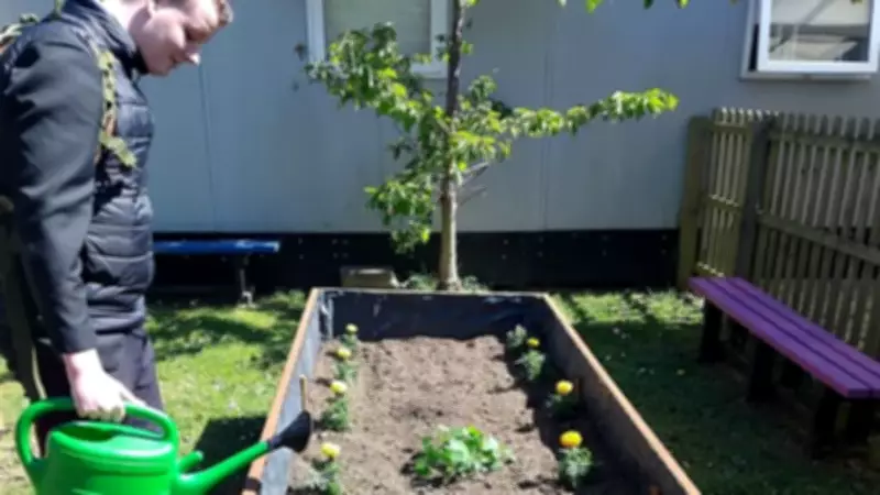 Mayflower High Students Create Sensory Garden with Vegetable Patch