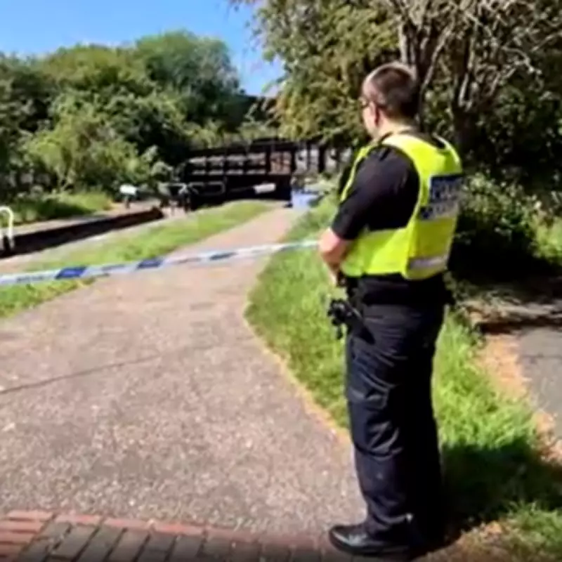 Police Cordon at Wolverhampton Canal Lock 11/12 After Incident