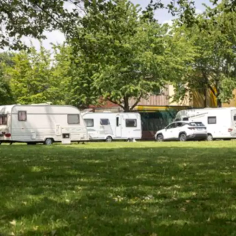 Travellers Set Up Illegal Encampment at Birmingham Park