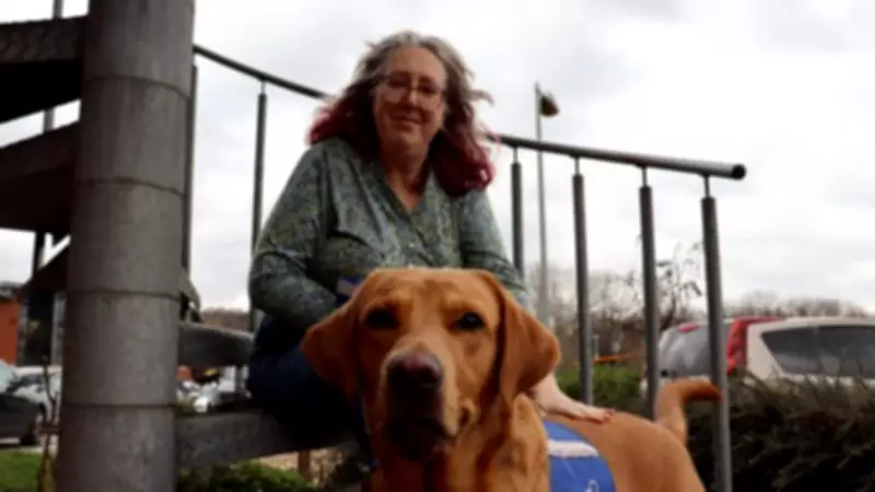 Woman with long Covid and heart failure gets life-changing assistance dog Jeff