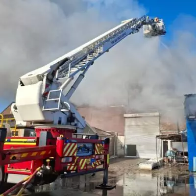 Asbestos Warning After Large Fire at Oldbury Industrial Estate