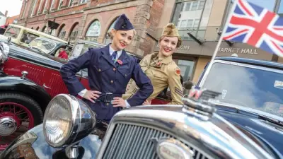 Chesterfield 1940s Market Returns with Spitfire and Vintage Fun