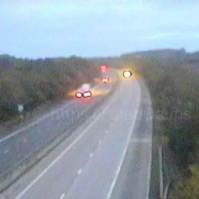 M54 Closed for Hours After Car Crashes Off Motorway in Shropshire