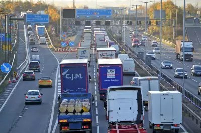 M6 Disruption After Car Hits Lamp Column Near Cannock