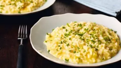 Nigella Lawson’s Cheddar Risotto with Dijon Mustard Twist