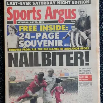 Sports Argus Final Edition: 20 Years Since Last Print