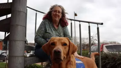 Woman with long Covid and heart failure gets life-changing assistance dog Jeff