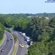 8-Day-Old Baby Hospitalized After Drunk Driver Flips Car on M50