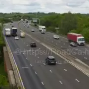 Armed Police Called to M6 Crash After Car Stolen with Machete
