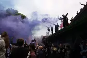 Aston Villa Fans on Roofs and Gates: Best Pictures Before Europa League Clash