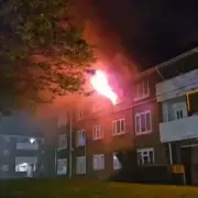 Dramatic Fire Engulfs Wolverhampton Flat: Residents Given Checks