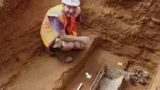 Roman Woman in Lead Coffin Displayed at Colchester Circus Centre