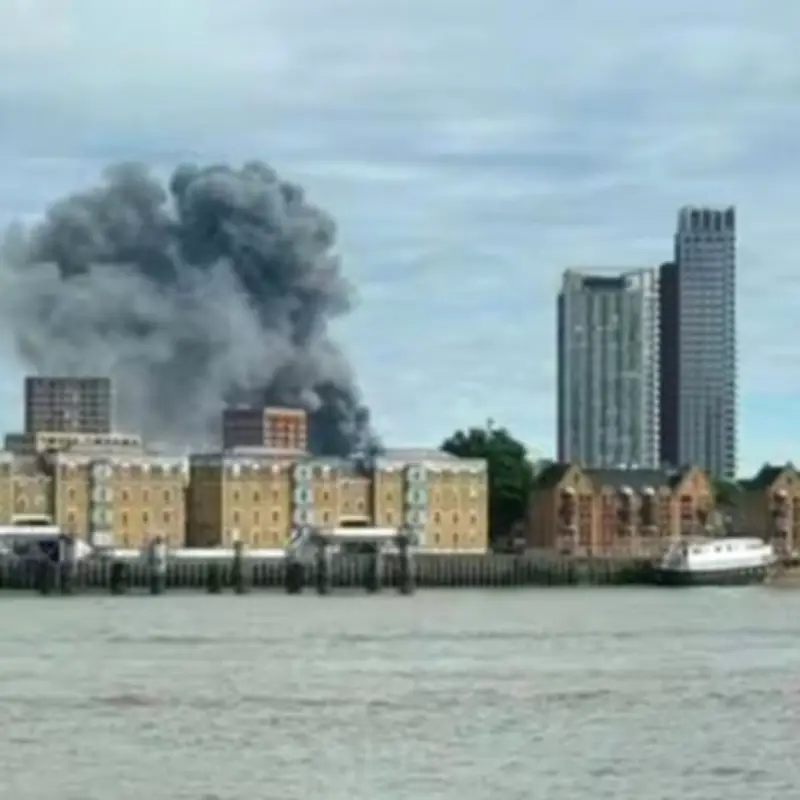100 Firefighters Tackle Recycling Centre Blaze in Bermondsey, Trains Disrupted