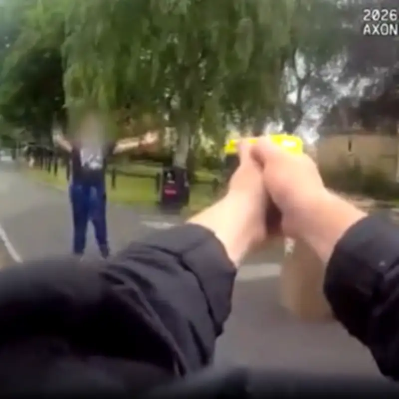 Armed Police Taser Man With Knife Near School in Irlam