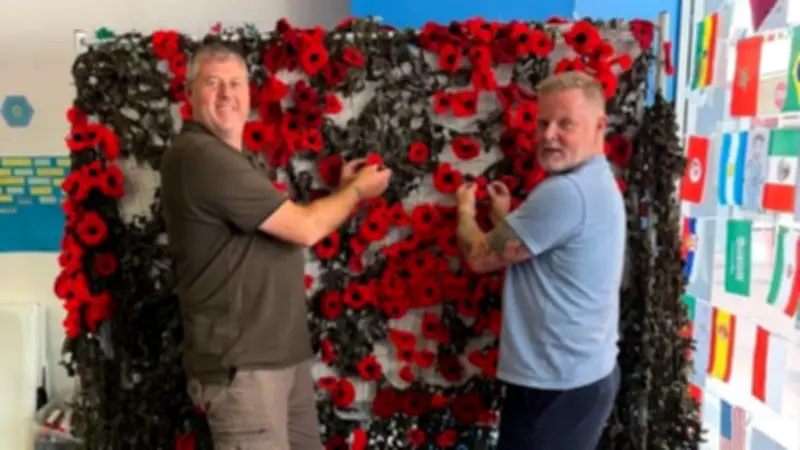 ATTFE College Calls for Knitted Poppies for Remembrance Day Cascade in Ashfield